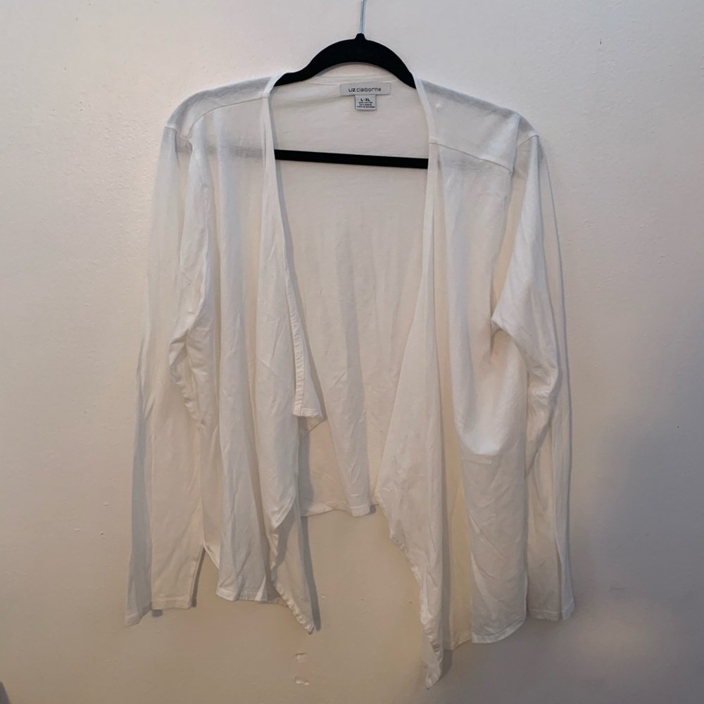 Liz Claiborne white cardigan